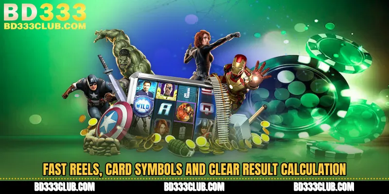 Fast Reels, Card Symbols And Clear Result Calculation